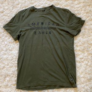Olive green men’s small American Eagle tee